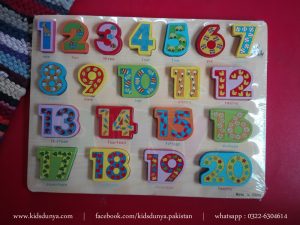 Wooden Numbers Board